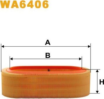 Pemebla WIXWA6406 - Повітряний фільтр autocars.com.ua