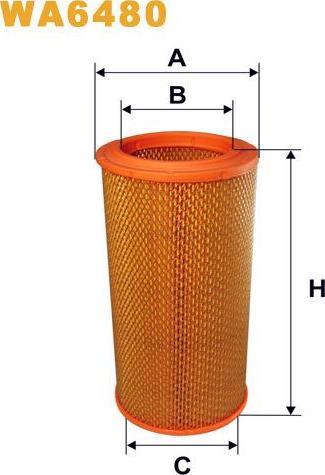 Pemebla WIXWA6480 - Повітряний фільтр autocars.com.ua