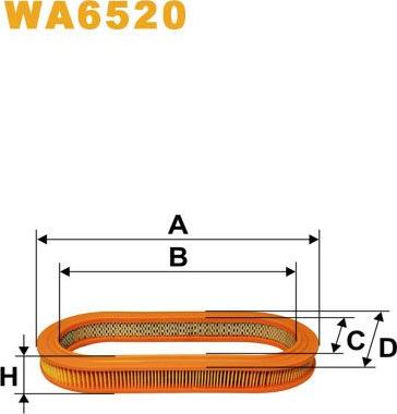 Pemebla WIXWA6520 - Повітряний фільтр autocars.com.ua