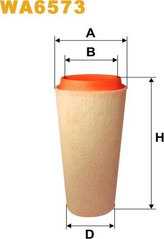 Pemebla WIXWA6573 - Повітряний фільтр autocars.com.ua