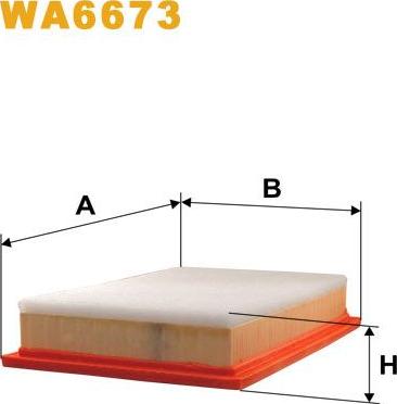 Pemebla WIXWA6673 - Повітряний фільтр autocars.com.ua