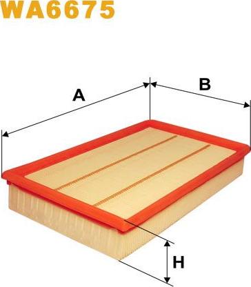 Pemebla WIXWA6675 - Повітряний фільтр autocars.com.ua