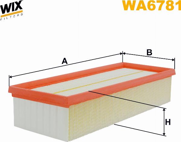 Pemebla WIXWA6781 - Повітряний фільтр autocars.com.ua