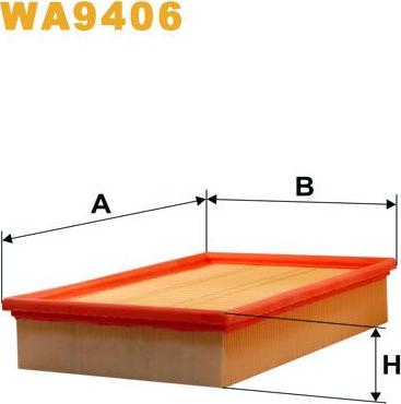 Pemebla WIXWA9406 - Повітряний фільтр autocars.com.ua