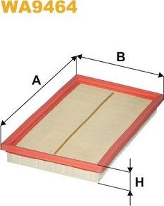 Pemebla WIXWA9464 - Повітряний фільтр autocars.com.ua