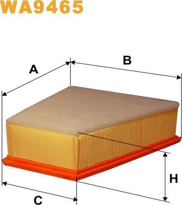 Pemebla WIXWA9465 - Повітряний фільтр autocars.com.ua