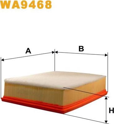 Pemebla WIXWA9468 - Повітряний фільтр autocars.com.ua