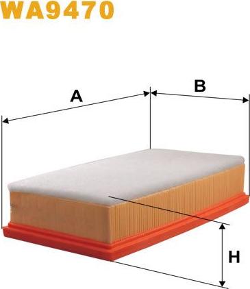 Pemebla WIXWA9470 - Повітряний фільтр autocars.com.ua