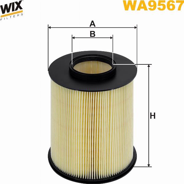 Pemebla WIXWA9567 - Повітряний фільтр autocars.com.ua