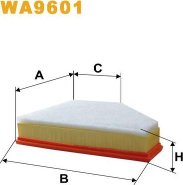 Pemebla WIXWA9601 - Повітряний фільтр autocars.com.ua