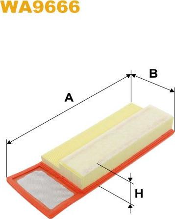 Pemebla WIXWA9666 - Повітряний фільтр autocars.com.ua