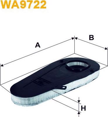 Pemebla WIXWA9722 - Повітряний фільтр autocars.com.ua