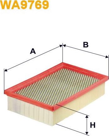 Pemebla WIXWA9769 - Повітряний фільтр autocars.com.ua