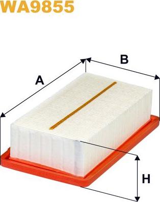 Pemebla WIXWA9855 - Повітряний фільтр autocars.com.ua