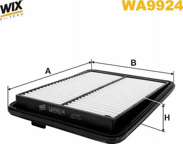 Pemebla WIXWA9924 - Повітряний фільтр autocars.com.ua