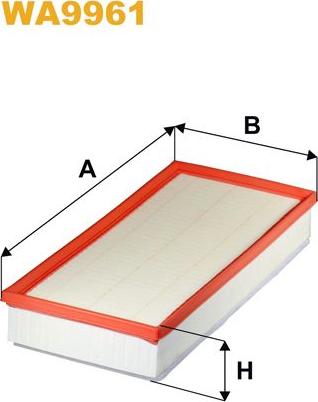 Pemebla WIXWA9961 - Повітряний фільтр autocars.com.ua