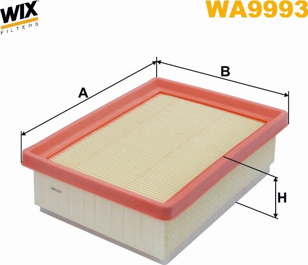 Pemebla WIXWA9993 - Повітряний фільтр autocars.com.ua