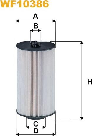 Pemebla WIXWF10386 - Паливний фільтр autocars.com.ua