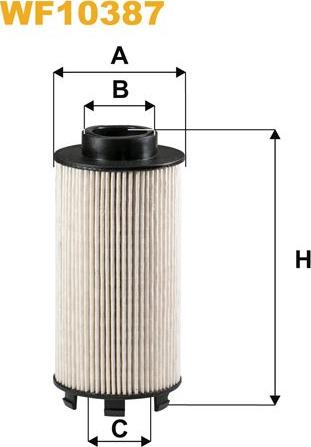 Pemebla WIXWF10387 - Паливний фільтр autocars.com.ua