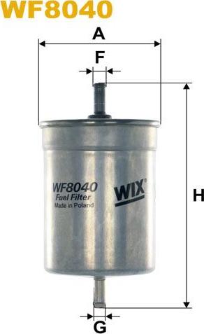 Pemebla WIXWF8040 - Паливний фільтр autocars.com.ua