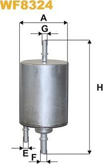 Pemebla WIXWF8324 - Паливний фільтр autocars.com.ua