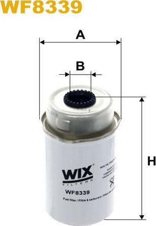 Pemebla WIXWF8339 - Паливний фільтр autocars.com.ua