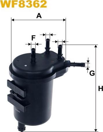 Pemebla WIXWF8362 - Паливний фільтр autocars.com.ua