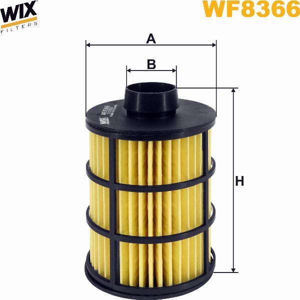 Pemebla WIXWF8366 - Паливний фільтр autocars.com.ua