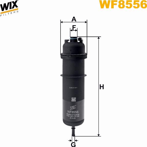 Pemebla WIXWF8556 - Паливний фільтр autocars.com.ua