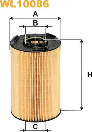 Pemebla WIXWL10086 - Масляний фільтр autocars.com.ua