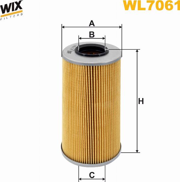 Pemebla WIXWL7061 - Масляний фільтр autocars.com.ua