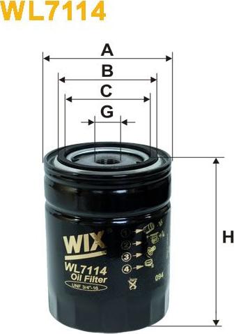 Pemebla WIXWL7114 - Масляний фільтр autocars.com.ua