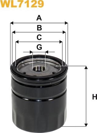 Pemebla WIXWL7129 - Масляний фільтр autocars.com.ua