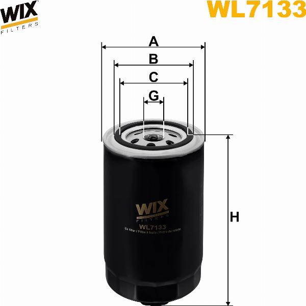 Pemebla WIXWL7133 - Масляний фільтр autocars.com.ua