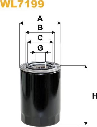 Pemebla WIXWL7199 - Масляний фільтр autocars.com.ua
