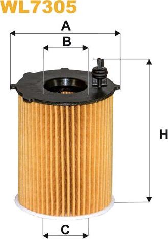 Pemebla WIXWL7305 - Масляний фільтр autocars.com.ua