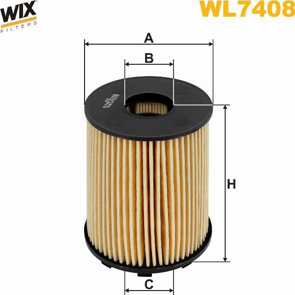Pemebla WIXWL7408 - Масляний фільтр autocars.com.ua