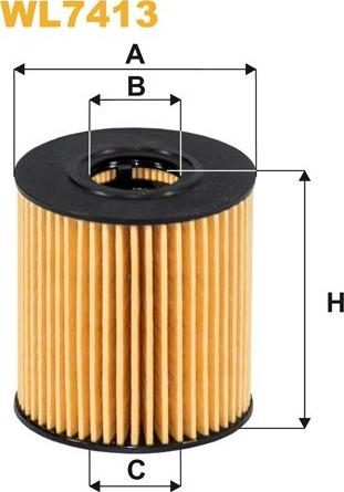 Pemebla WIXWL7413 - Масляний фільтр autocars.com.ua