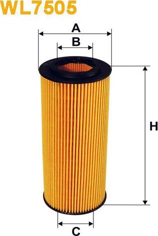Pemebla WIXWL7505 - Масляний фільтр autocars.com.ua
