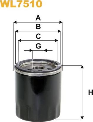 Pemebla WIXWL7510 - Масляний фільтр autocars.com.ua