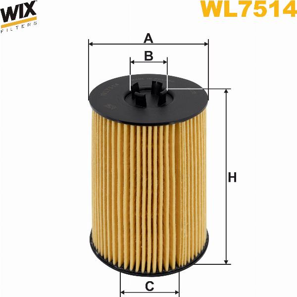 Pemebla WIXWL7514 - Масляний фільтр autocars.com.ua