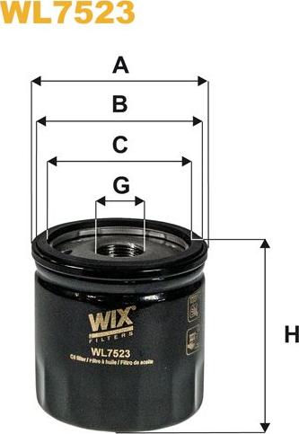 Pemebla WIXWL7523 - Масляний фільтр autocars.com.ua