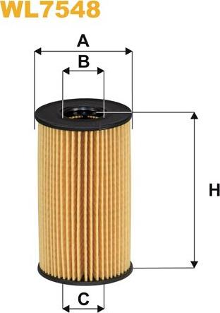 Pemebla WIXWL7548 - Масляний фільтр autocars.com.ua