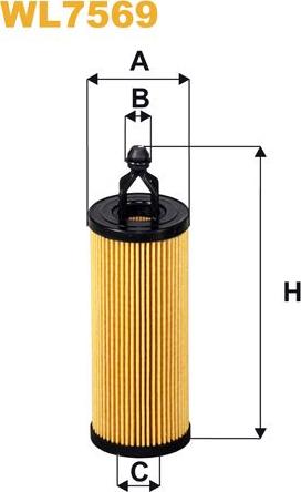 Pemebla WIXWL7569 - Масляний фільтр autocars.com.ua