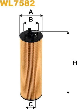 Pemebla WIXWL7582 - Масляний фільтр autocars.com.ua