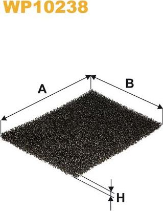 Pemebla WIXWP10238 - Фільтр, повітря у внутрішній простір autocars.com.ua