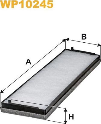 Pemebla WIXWP10245 - Фільтр, повітря у внутрішній простір autocars.com.ua