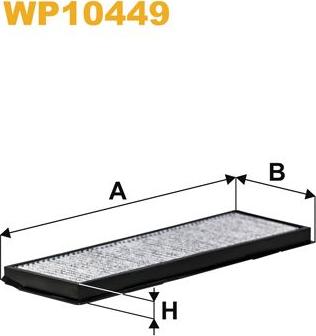 Pemebla WIXWP10449 - Фільтр, повітря у внутрішній простір autocars.com.ua