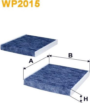 Pemebla WIXWP2015 - Фільтр, повітря у внутрішній простір autocars.com.ua