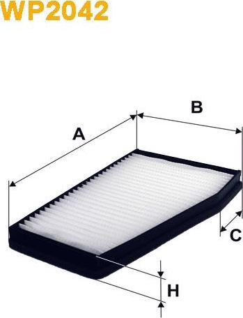 Pemebla WIXWP2042 - Фільтр, повітря у внутрішній простір autocars.com.ua